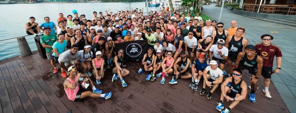 A group of people in a running club 1
