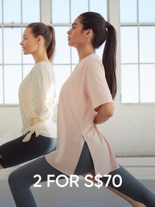 2 photo of a women doing a yoga pose