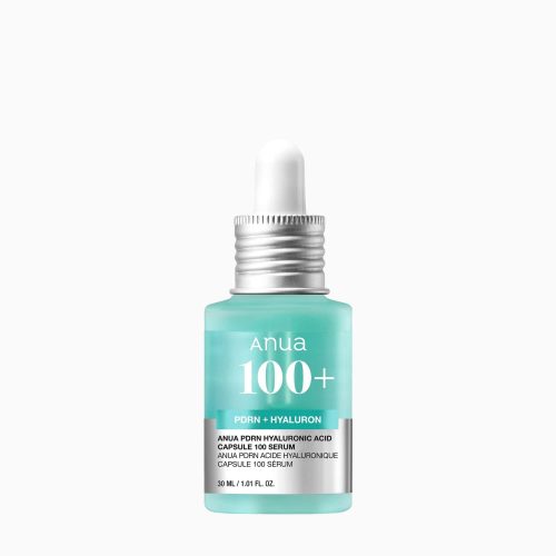 Anua 100+ PDRN Hyaluronic Acid Capsule serum in teal bottle