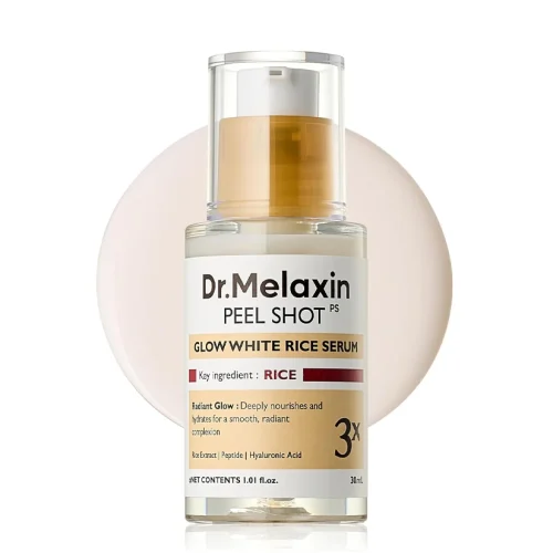 Dr. Melaxin Peel Shot Glow White Rice Serum bottle